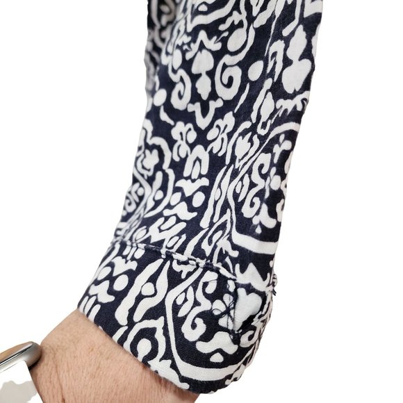 Carole Little Womens 100% Linen Button Up Top Size 1x - Picture 6 of 7